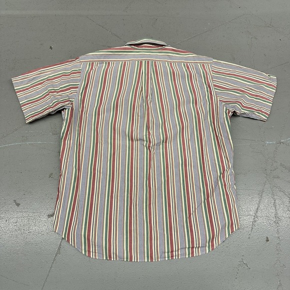 Ralph Lauren Shirt Mens XL Multicolor Stripe Blaire Short Sleeve Button Up - Picture 4 of 8